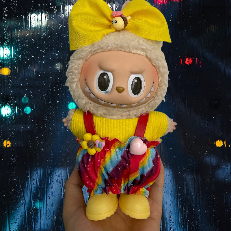 Soft Saga: Compatible with Labubu, Clothing Set, Accessories for 17cm Dolls, Accessories for Labubu (No Doll)