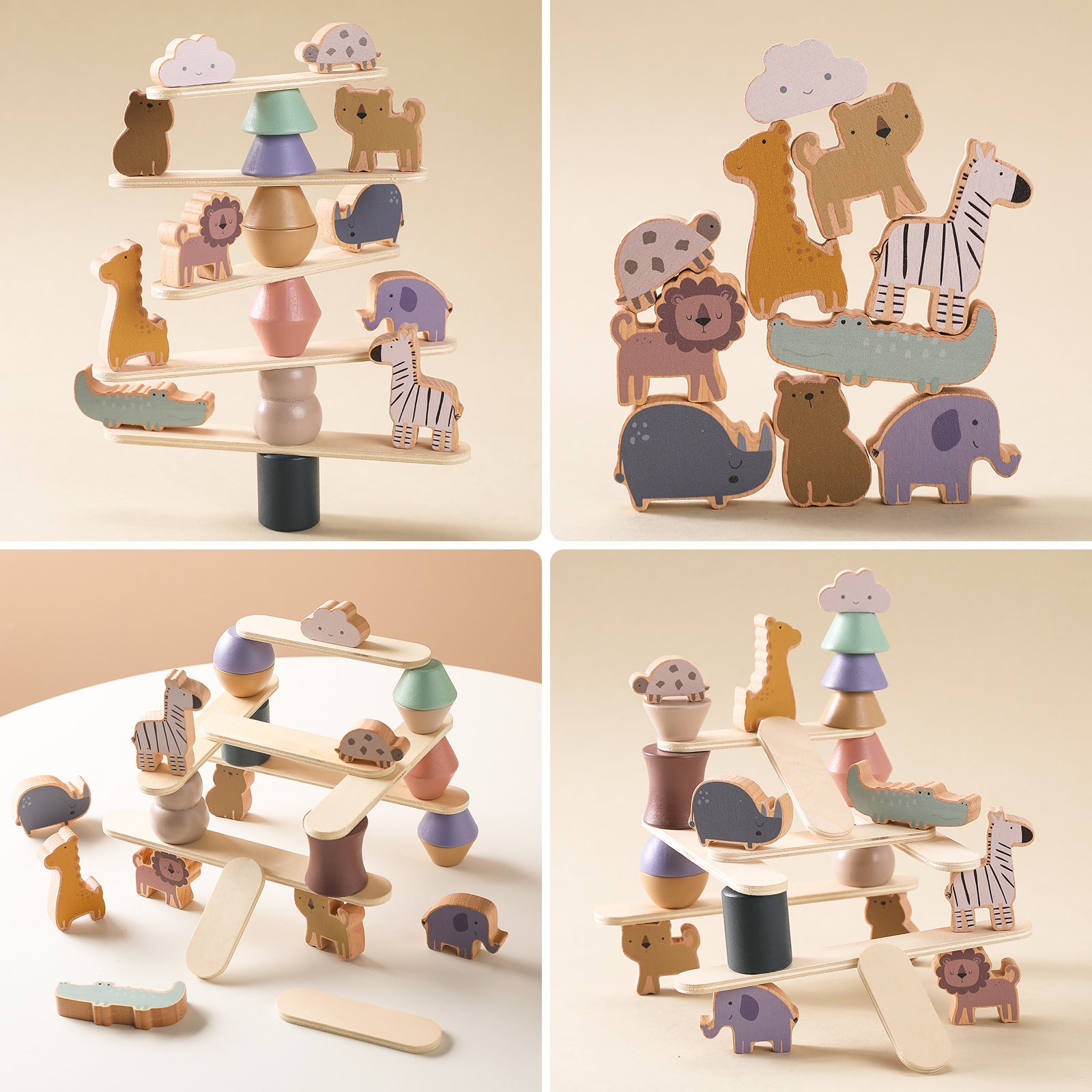 Bloques de Madera para Niños: Imaginación, Coordinación y concentración