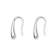 Aretes Gota de Plata S999: Diseño enhebrador - Cierre Gancho