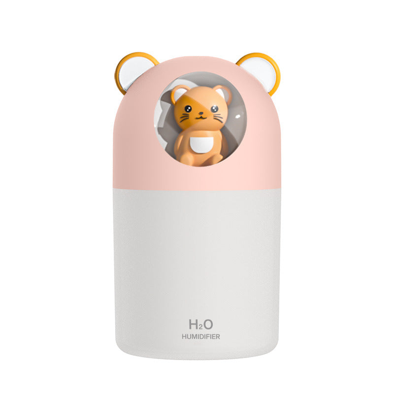 Humidificador de escritorio portátil: purificador de aire mini, luz nocturna y gran capacidad de nebulización