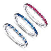 Argolla Retro para Mujer en Plata 925 – Micro Engastado con Zirconias