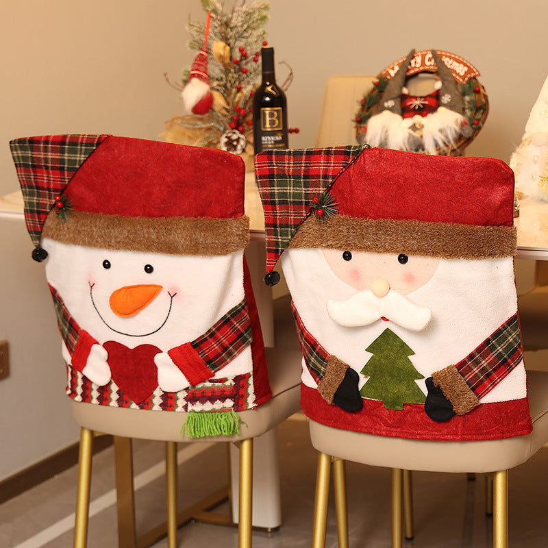 International Christmas Decorations with Chair Covers and Costumes: New Home Decor for Europe and America