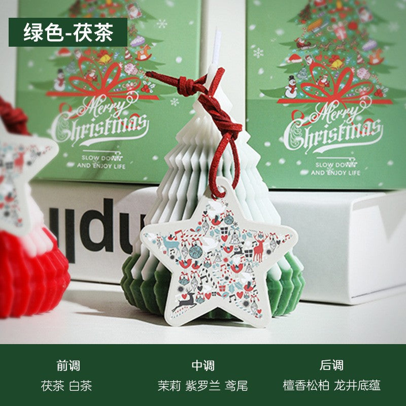 Velas Navideñas Aromáticas | Set Decorativo de 3 Piezas con Diseños Festivos para Regalo