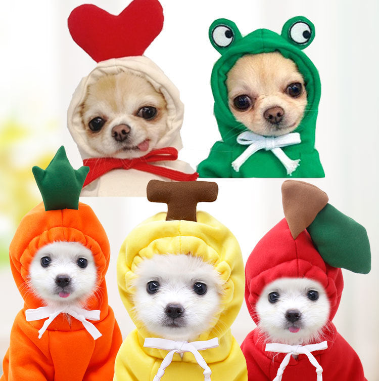 Sudadera con Capucha para Perros de Frutas