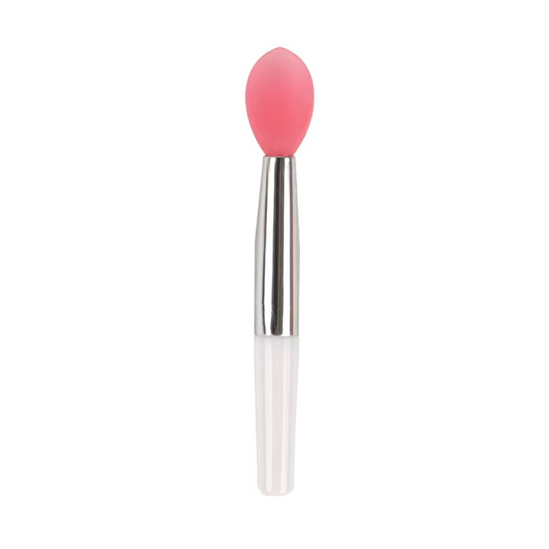 Mini Brocha de Silicona para Labios: Aplicador Portátil para Mascarillas, Labiales, Brillos y Sombras con Purpurina