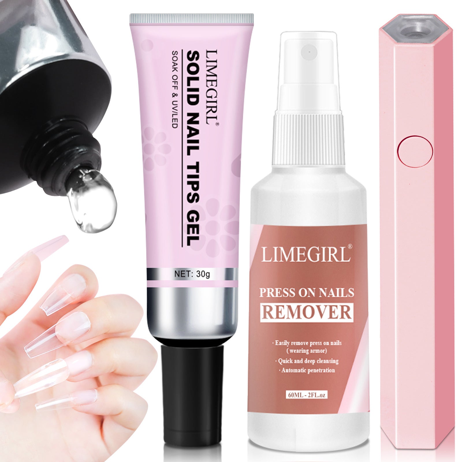 Nuevo Adhesivo Profesional para Uñas Postizas: Gel para Pegar Uñas, Herramientas de Manicura y Accesorios