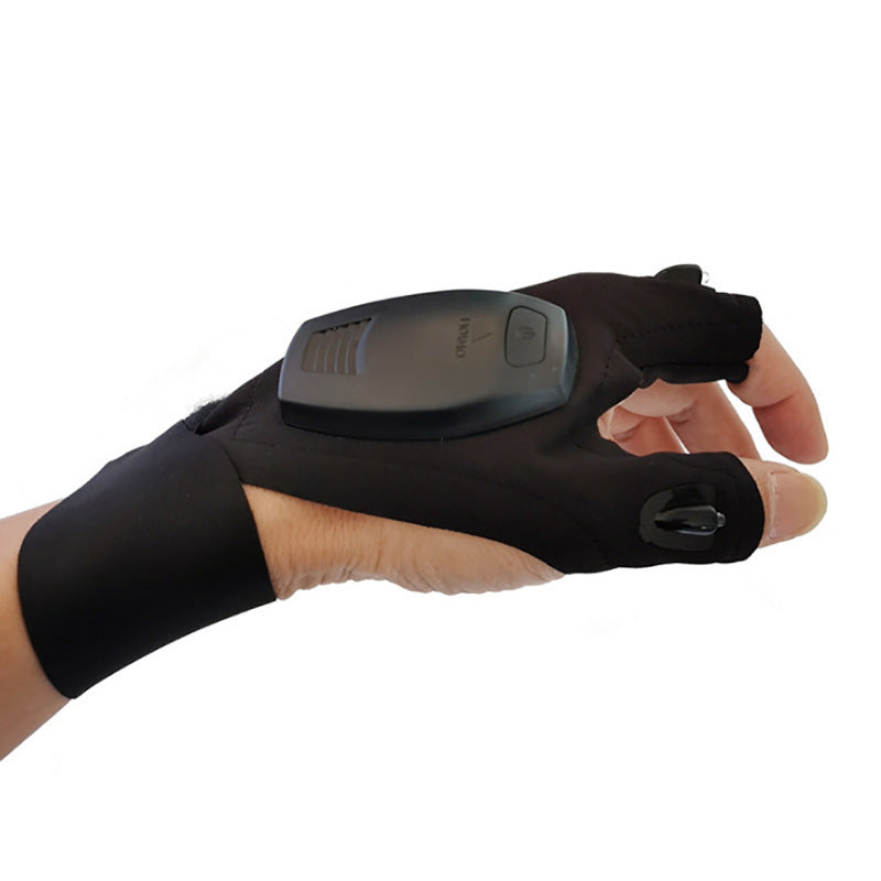 LED Fishing Gloves with Light for Night Repair and Emergency