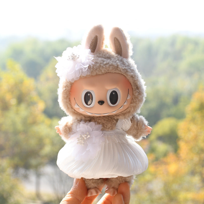 Ropa Estilo Coquette para Muñeca Labubu 17cm – Accesorios para Personalizar (Muñeca No Incluida)
