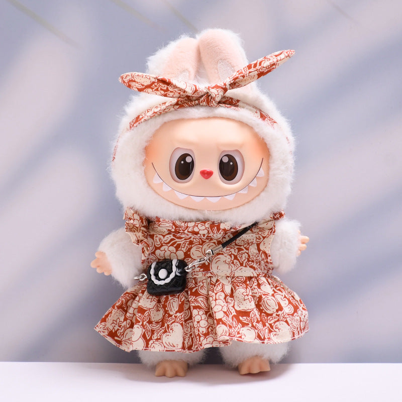 Ropa Estilo Coquette para Muñeca Labubu 17cm – Accesorios para Personalizar (Muñeca No Incluida)