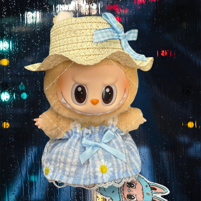 Bonitos conjuntos de Ropa y zapatos para muñecas:Accesorios para labubu de 17cm (Muñeca no incluida)
