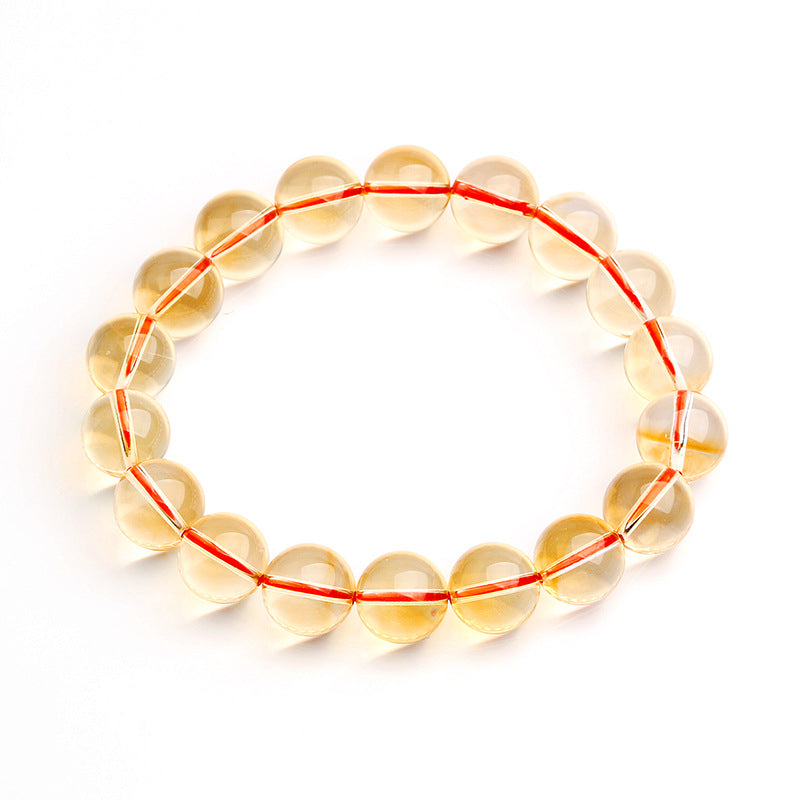 Pulsera de citrino natural para atraer abundancia y energía positiva