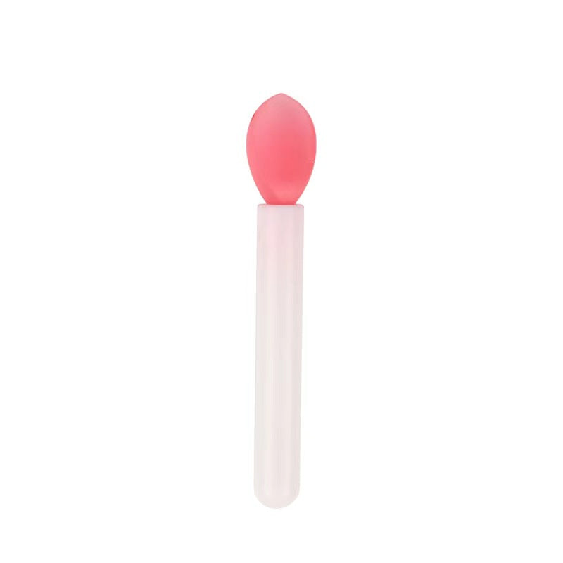 Mini Brocha de Silicona para Labios: Aplicador Portátil para Mascarillas, Labiales, Brillos y Sombras con Purpurina