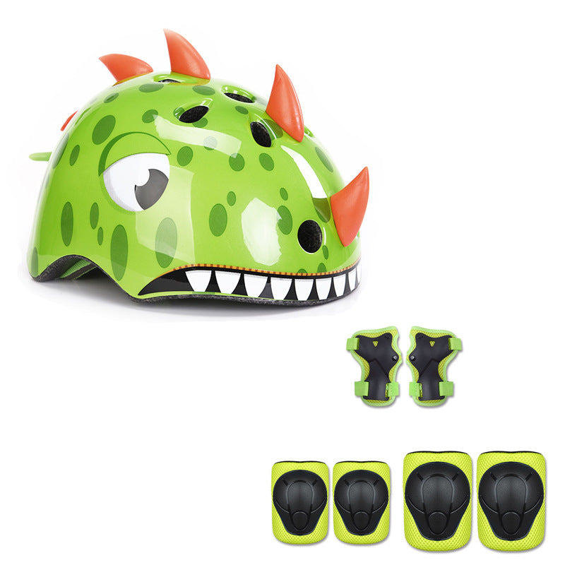 Casco para ciclismo Infantil: diseño de dinosaurio, Oso, tiburón  y zorro  Protección para Deportes y Patinaje