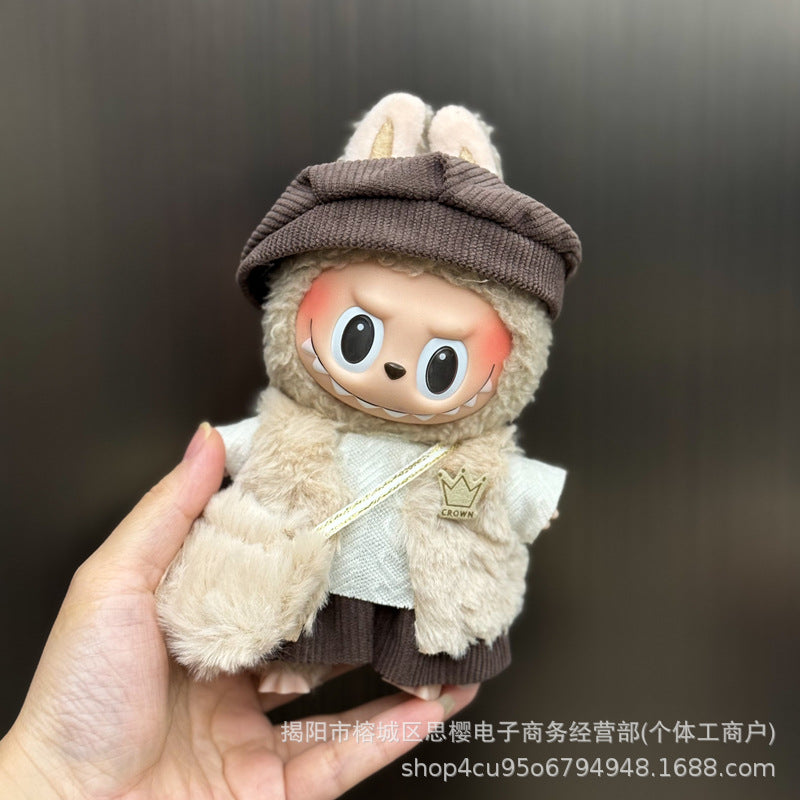 Ropa de Invierno para Muñecas Labubu de 17cm – Sets Calientitos y Adorables (Muñeca no incluida)