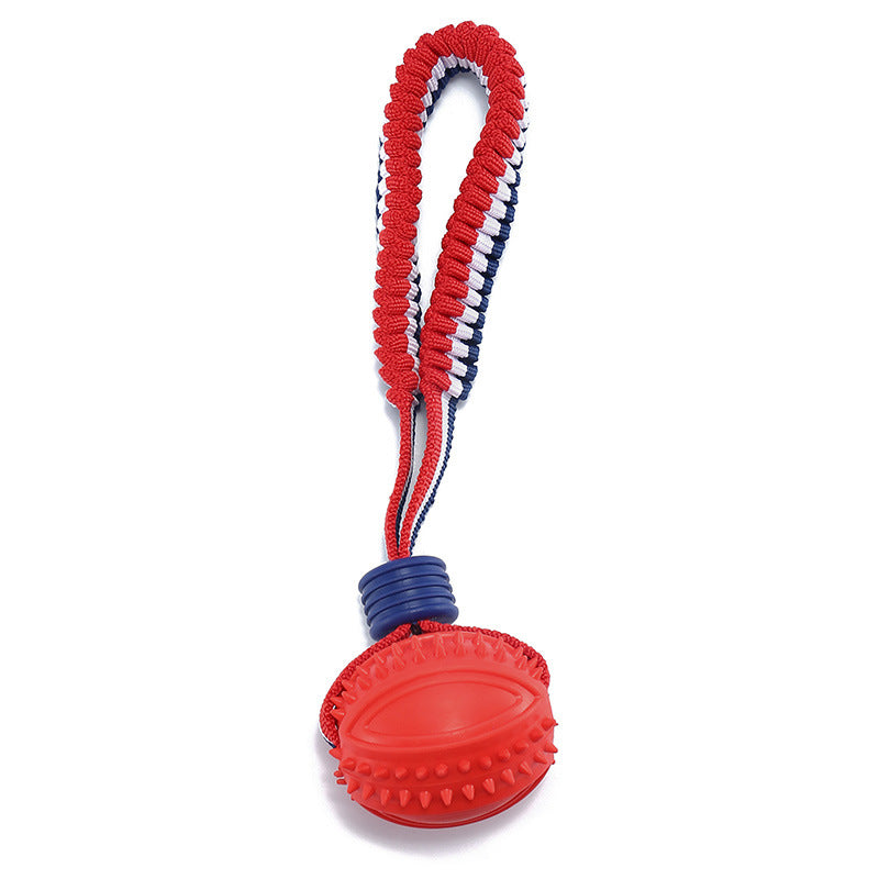 Pelota Tipo Neumático con Cuerda: Juguete Resistente para Perros, Entrenamiento y Limpieza Denta