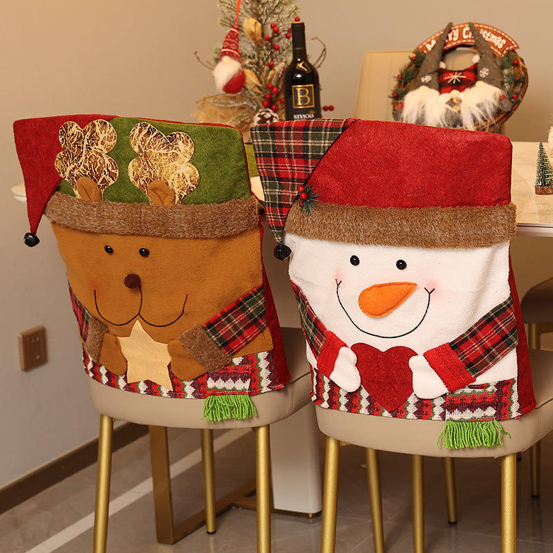 International Christmas Decorations with Chair Covers and Costumes: New Home Decor for Europe and America