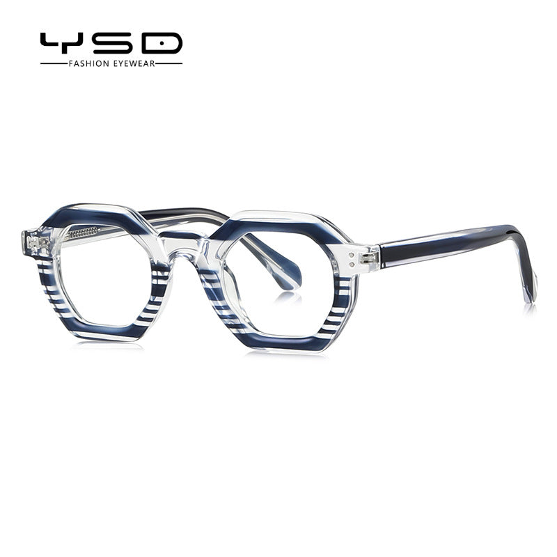 Blue Light Blocking Glasses: Hexagonal Retro Style for Men