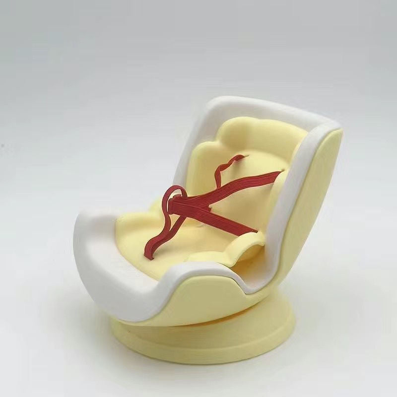 Asiento de auto para muñeca Labubu – Decorativo para Rejilla de Ventilación