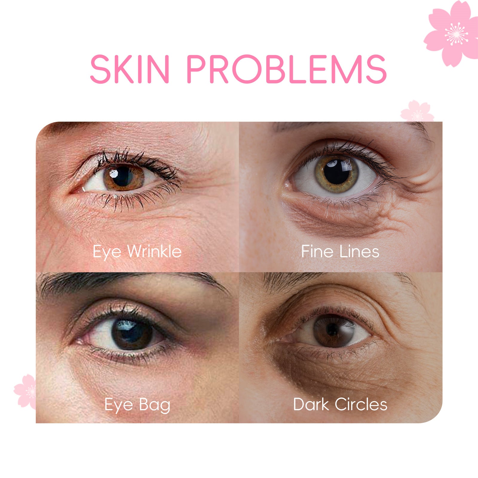 LaiKou Esencia de Ojos de Cerezos: Hidratación y Cuidado de la Piel Contorno de Ojos 15ml