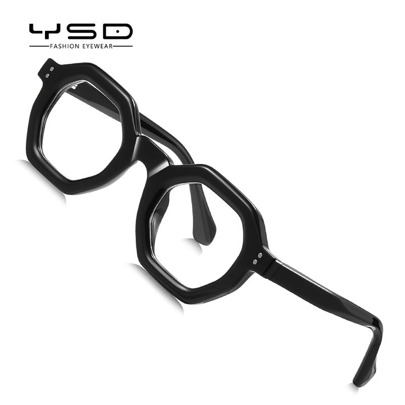Blue Light Blocking Glasses: Hexagonal Retro Style for Men