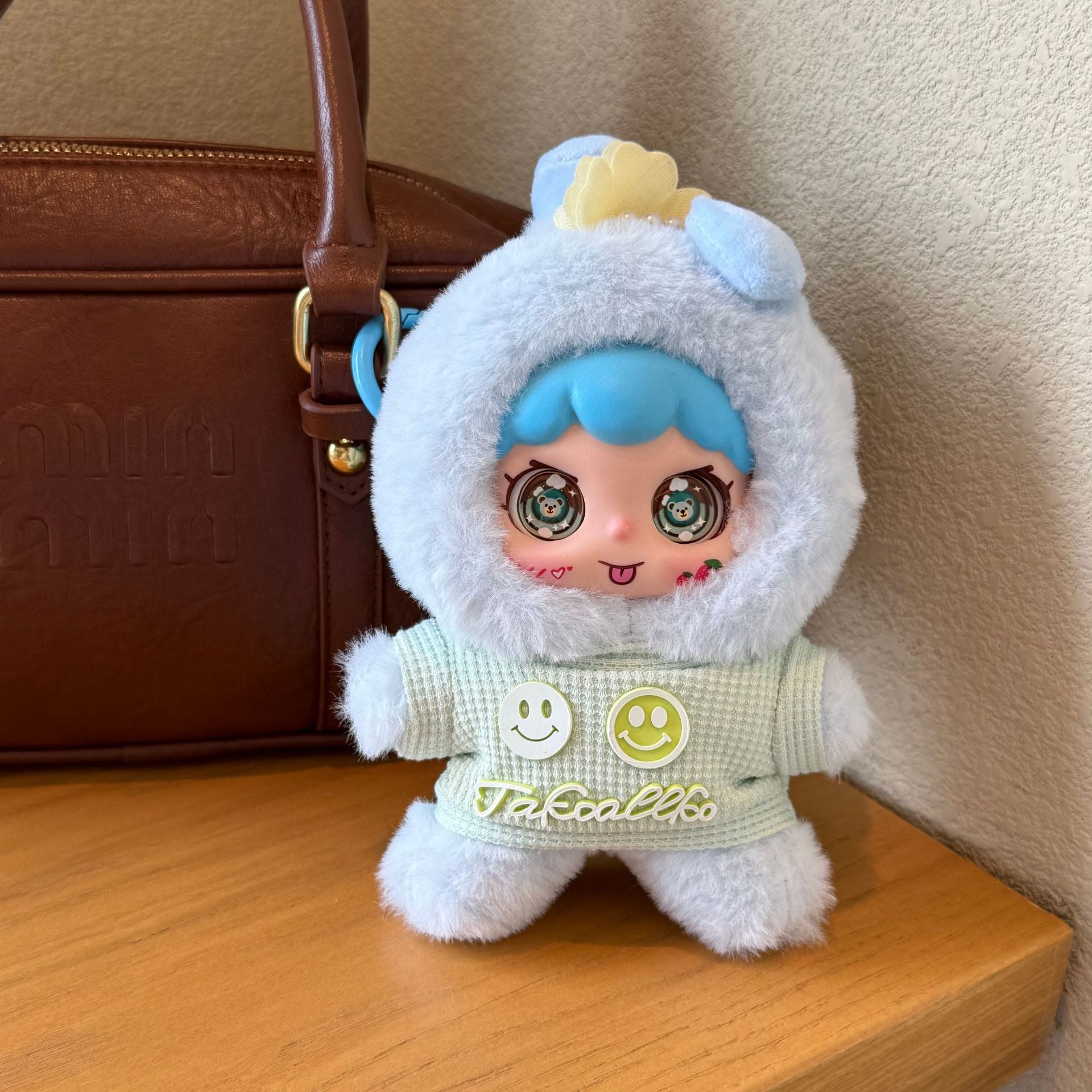 Muñeco De Peluche Cara Adorable: Charms Para Colgar En Mochilas Y Bolsos
