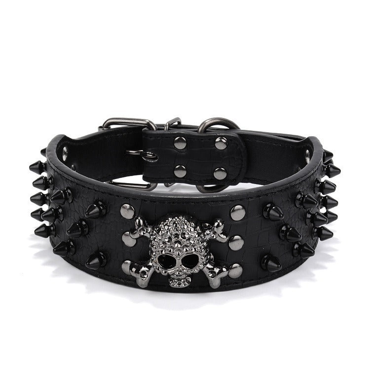 collar punk de PU para perros y gatos