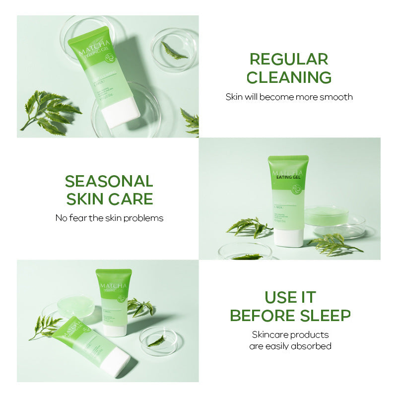 Exfoliante Corporal de Matcha de 60g: Gel Exfoliante para Piel Suave y Radiante
