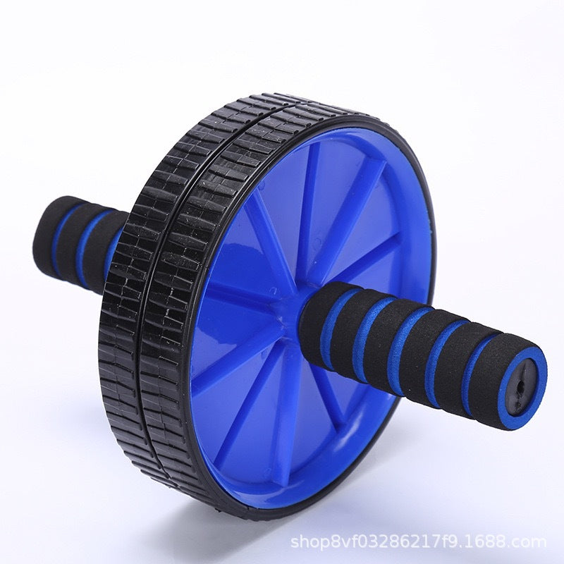 Rueda de ejercicio abdominal doble rodillo para core, brazos y espalda