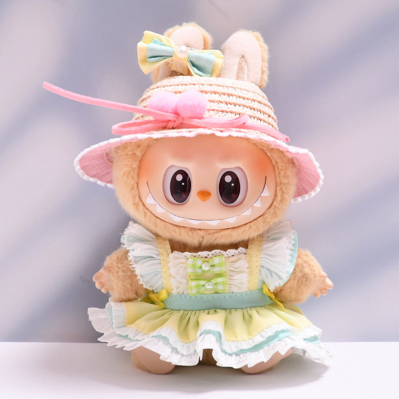 Ropa Estilo Coquette para Muñeca Labubu 17cm – Accesorios para Personalizar (Muñeca No Incluida)