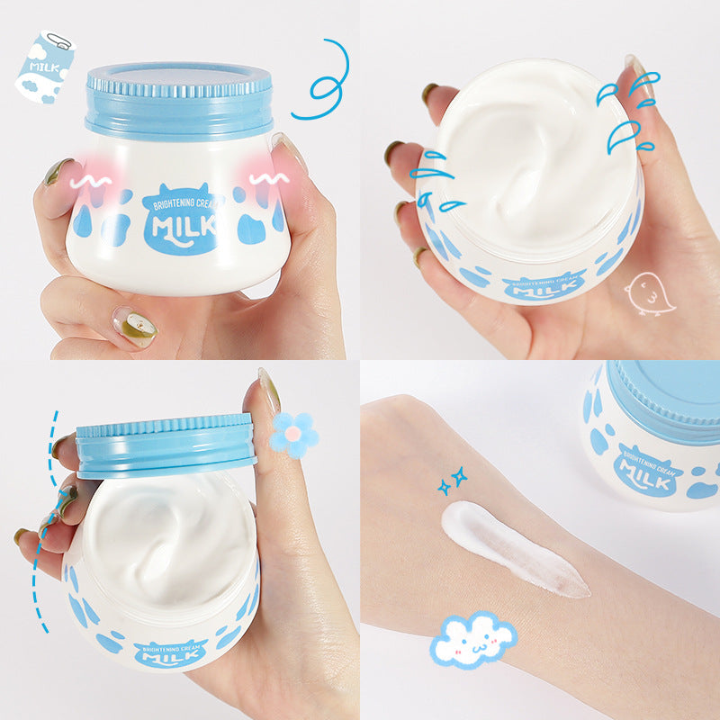 LAIKOU Crema Hidratante de Leche: Crema Facial de Iluminación y Hidratación 55g