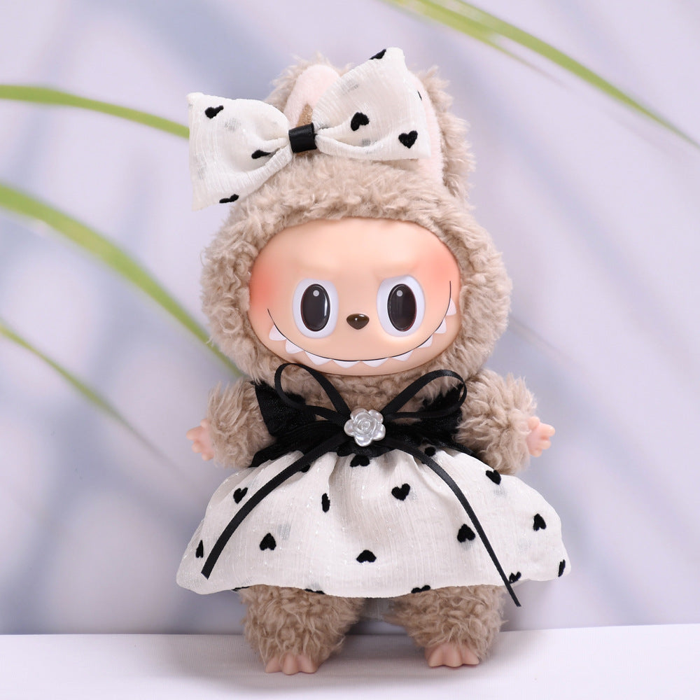 Ropa Estilo Coquette para Muñeca Labubu 17cm – Accesorios para Personalizar (Muñeca No Incluida)