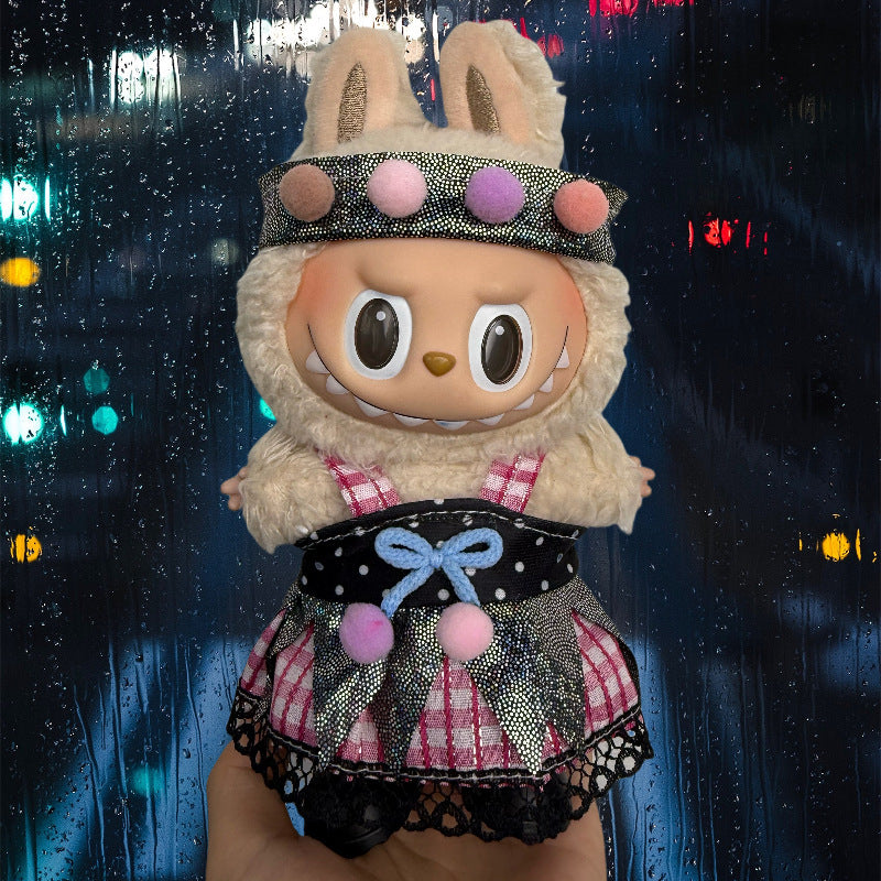 Soft Saga: Compatible with Labubu, Clothing Set, Accessories for 17cm Dolls, Accessories for Labubu (No Doll)