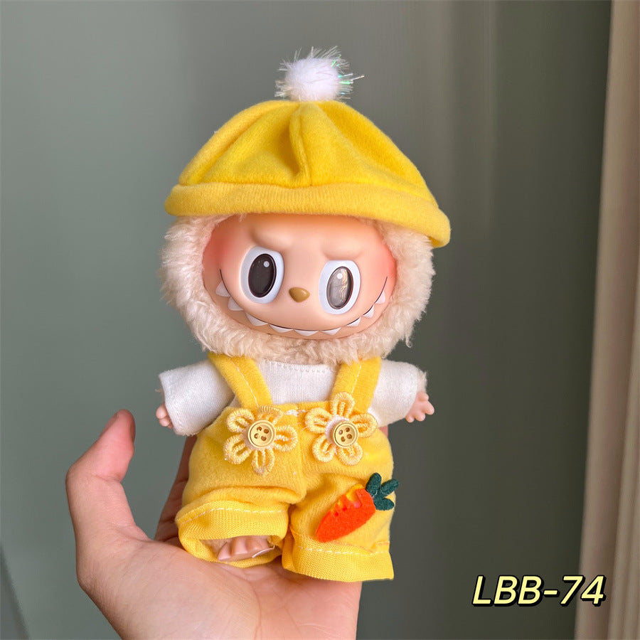 Ropa para Labubu de 17cm – Estilo Urban, Kawaii, Retro, Cosplay, preppy coreano y Más (Muñeca no incluida)