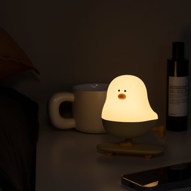 Lámpara Nocturna Creativa: Lámpara de Pollo Linda, Lámpara de Animales, Lámpara de Cartón, Lámpara de Skate