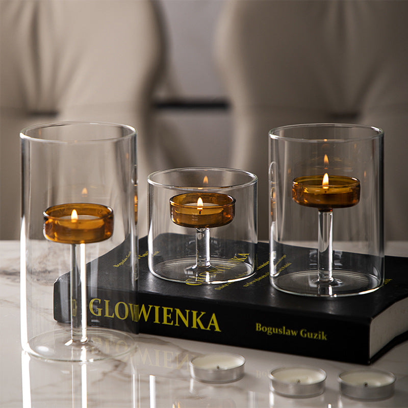 Candelabro de estilo nórdico: Elegante soporte para velas ideal para cenas románticas