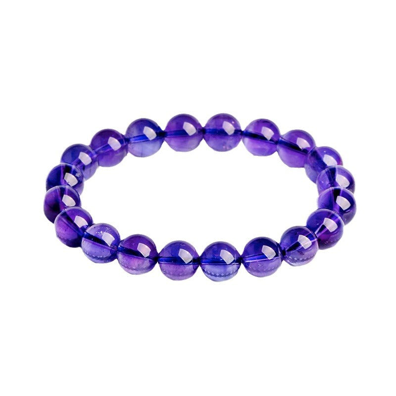 Pulsera de Amatista Natural: Alta Calidad, Color Intensivo, Amatista de Uruguay