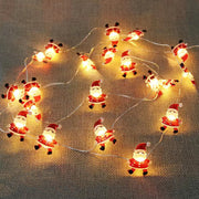 Luces navideñas con diseño de Papá Noel 