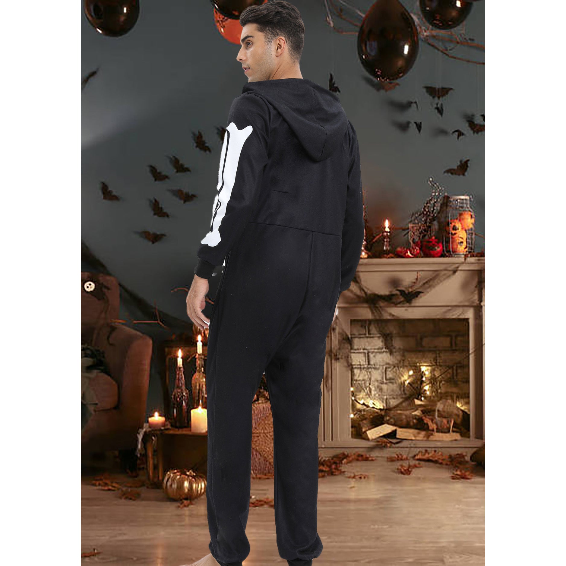 Pijama de Halloween para Hombres con Calavera: Disfraz Comodidad y Estilo
