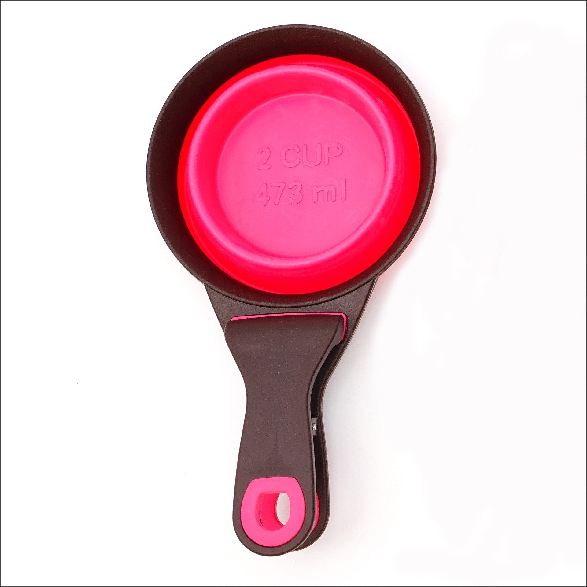 Cuchara Medidora Plegable de Silicona con Pinza para Bolsas de Alimento de Mascotas