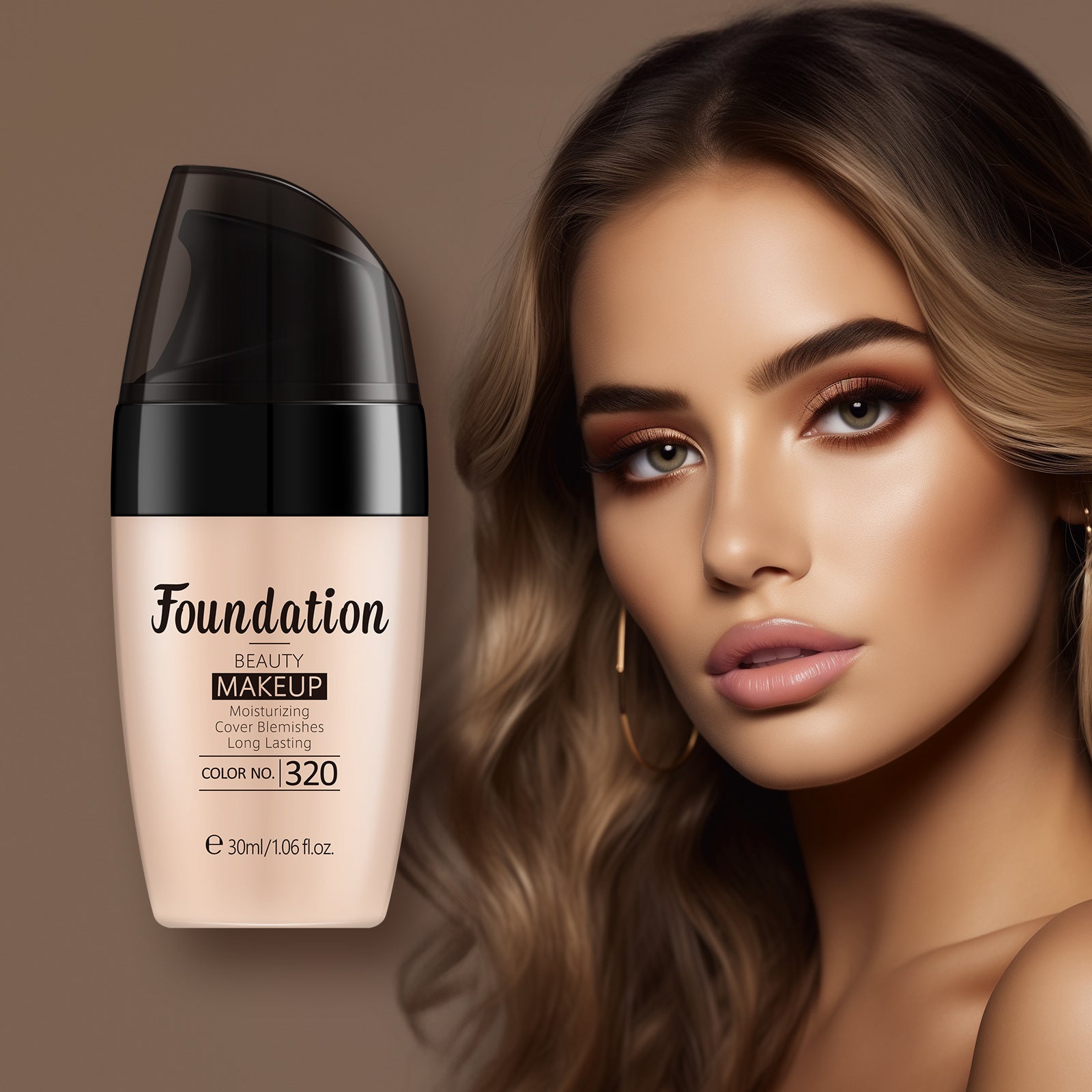 Base de Maquillaje LAIKOU de 30ML: Opciones de Color, Hidratante, Aprobada por la FDA, Envío Directo