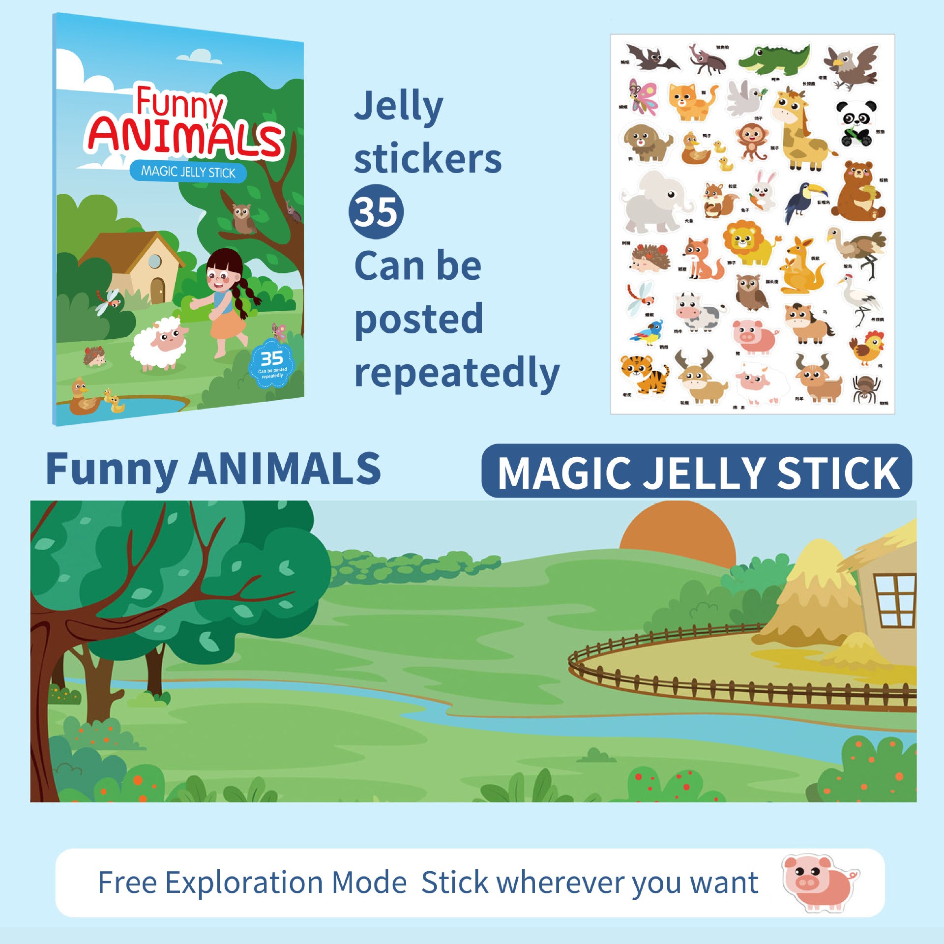 Libro de Pegatinas para Niños en Preescolar  – Escenarios Educativos y de Entretenimiento