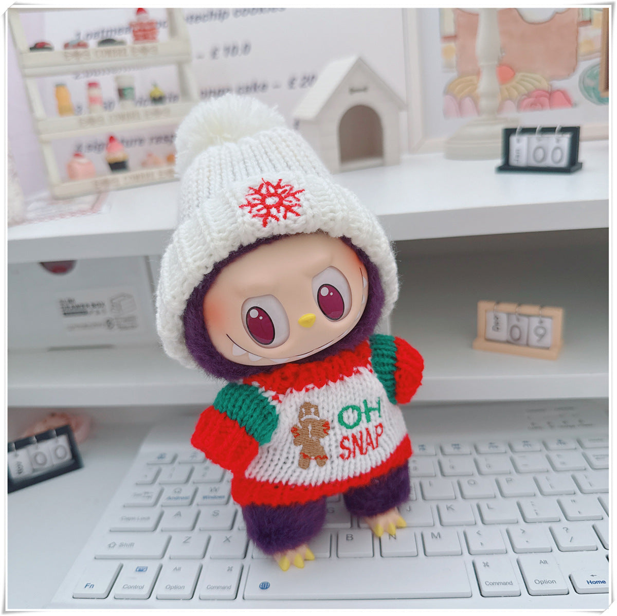 Tender Thread: Compatible with Labubu, Clothing Set, Accessories for 17cm Dolls, Accessories for Labubu (No Doll)