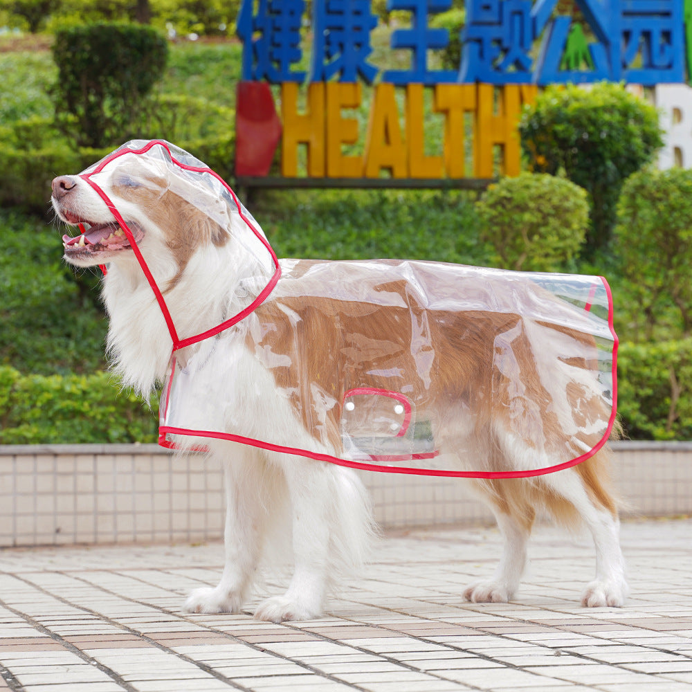 Impermeable Transparente para Perros contra la Lluvia