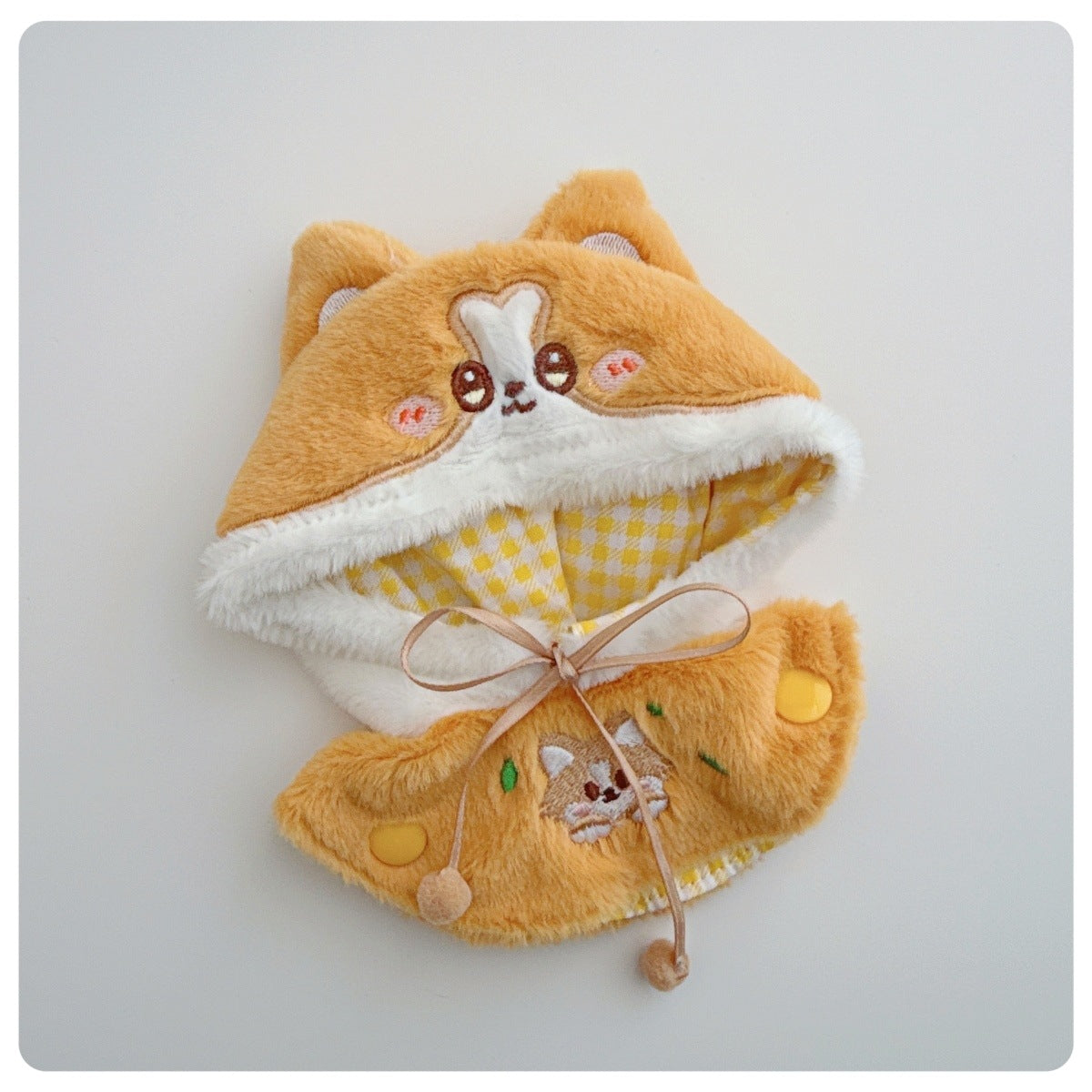 Adorable outfit con gorro de animales para Labubu (Muñeca no incluida)