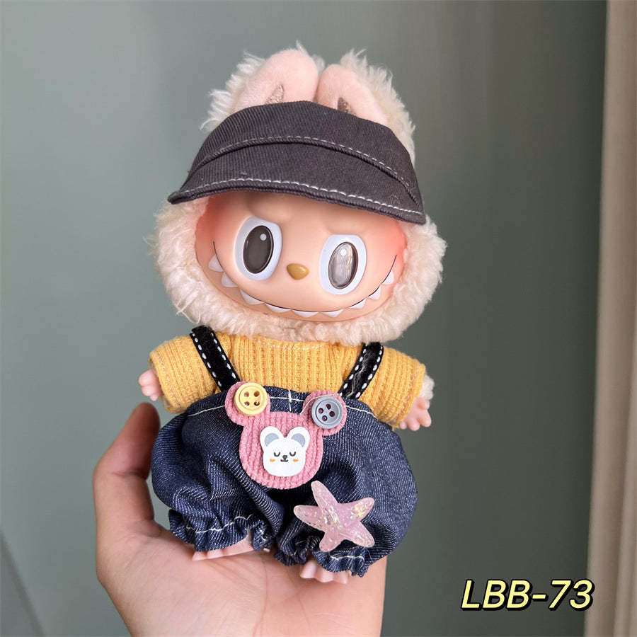 Ropa para Labubu de 17cm – Estilo Urban, Kawaii, Retro, Cosplay, preppy coreano y Más (Muñeca no incluida)