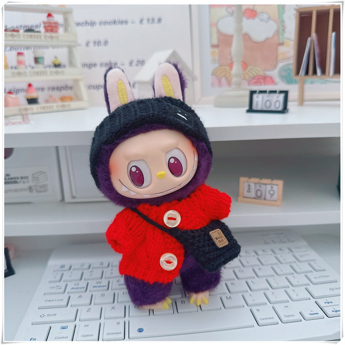 Tender Thread: Compatible with Labubu, Clothing Set, Accessories for 17cm Dolls, Accessories for Labubu (No Doll)