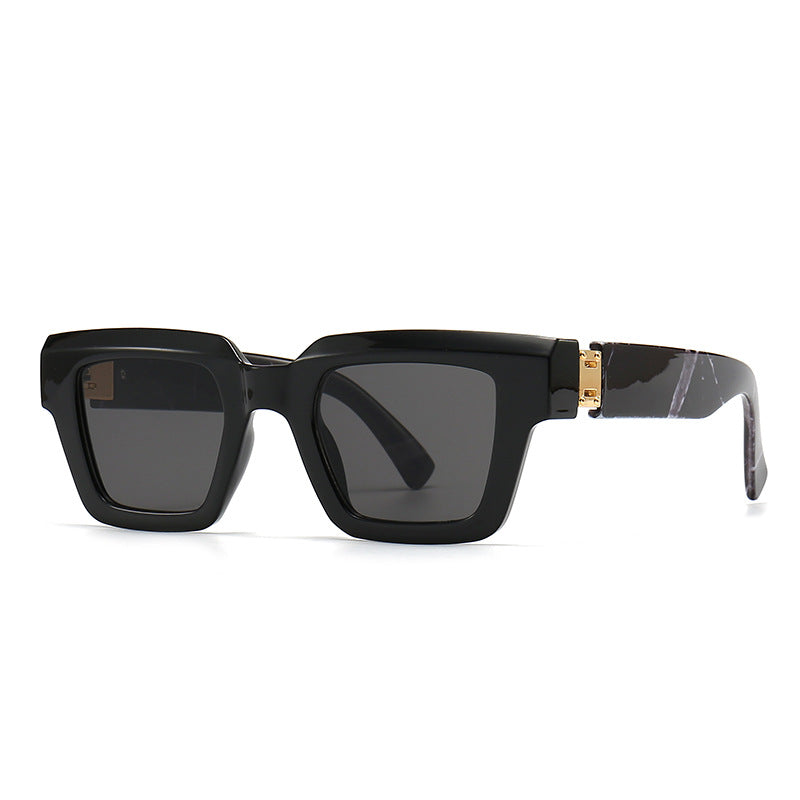 Gafas de Sol Retro Cuadradas para Mujer con Acabado de Mármol