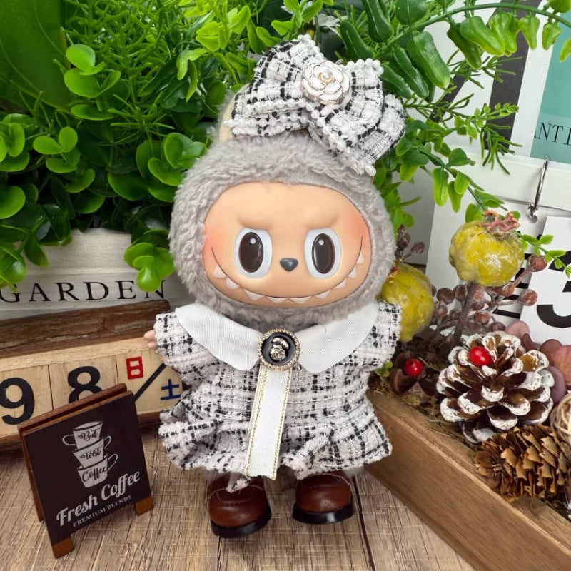 Soft Saga: Compatible with Labubu, Clothing Set, Accessories for 17cm Dolls, Accessories for Labubu (No Doll)