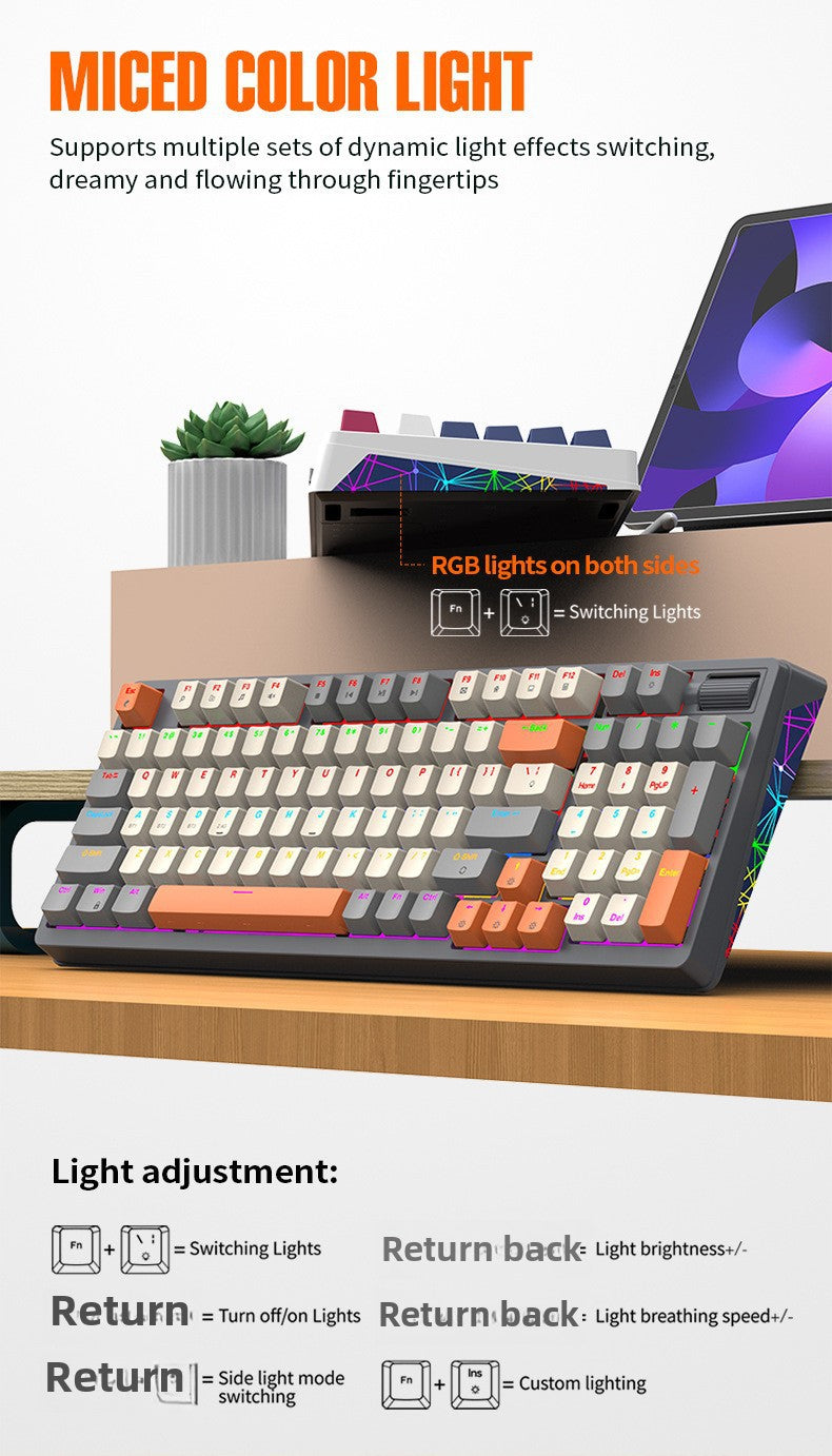 Teclado Mecánico Inalámbrico K95: 2.4G, Bluetooth, Tres Modos, Hot-Swap, Estructura Gasket para Juegos