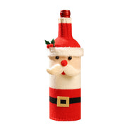 Modern Christmas Decorations: Wine and Champagne Bottle Set for Restaurants and Hotels
